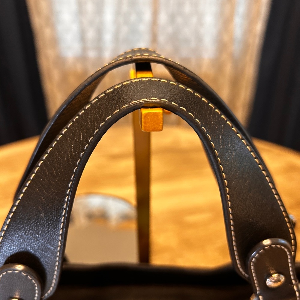 082. Burberry Blue Label Black Canvas Tote with COA - Picture 15 of 15